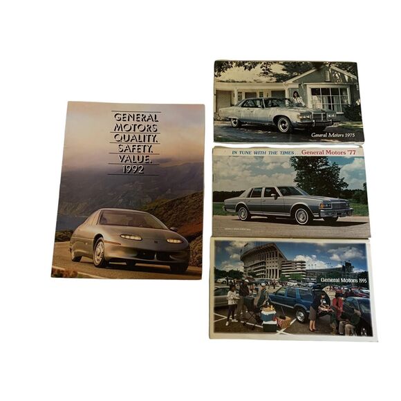1992 1995 General Motors Dealer Brochure Catalog 1975 1977 Price Guide Car Van - Picture 1 of 5